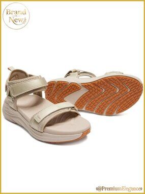 Womens Orthopedic Walking Sandals Arch Support Memory Foam Hook Loop